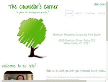 Tablet Screenshot of counselorscorner.net